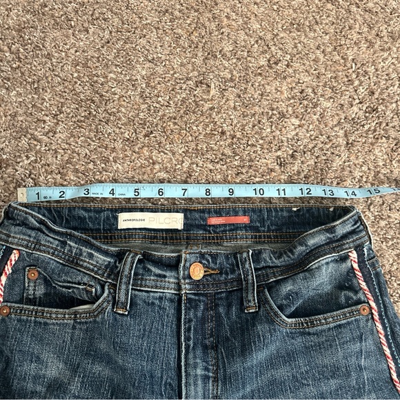 Anthropologie Pilcro Women’s Slim Boyfriend Jeans Side Rope Design Sz 27 - Picture 11 of 12